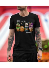 Мъжка тениска Halloween - SCRAY TILL I GET COFFEE